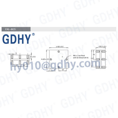 GDHY C41-BC5 POWER FILM CAPACITORS 1.30UF 900VRMS RESEMBLING ALCON FP-3-400/CELEM CSP 405A CAPACITOR FACTORY