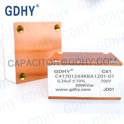 GDHY C41-BA1 0.24UF/700V/200KVAR يشبه ALCON FP-7-300/ CELEM CSP150 مكثف فيلم طاقة مكثف تبريد المياه